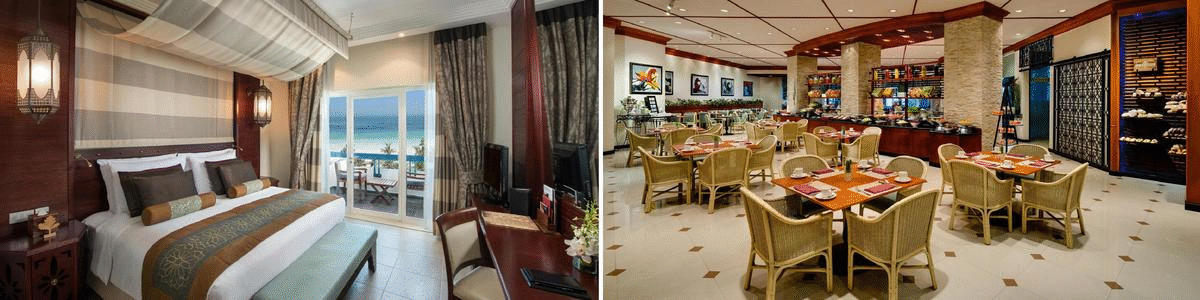 Ajman Hotel comprend plusieurs restaurants et bars, ainsi que de vastes installations de bien-être et de loisirs.